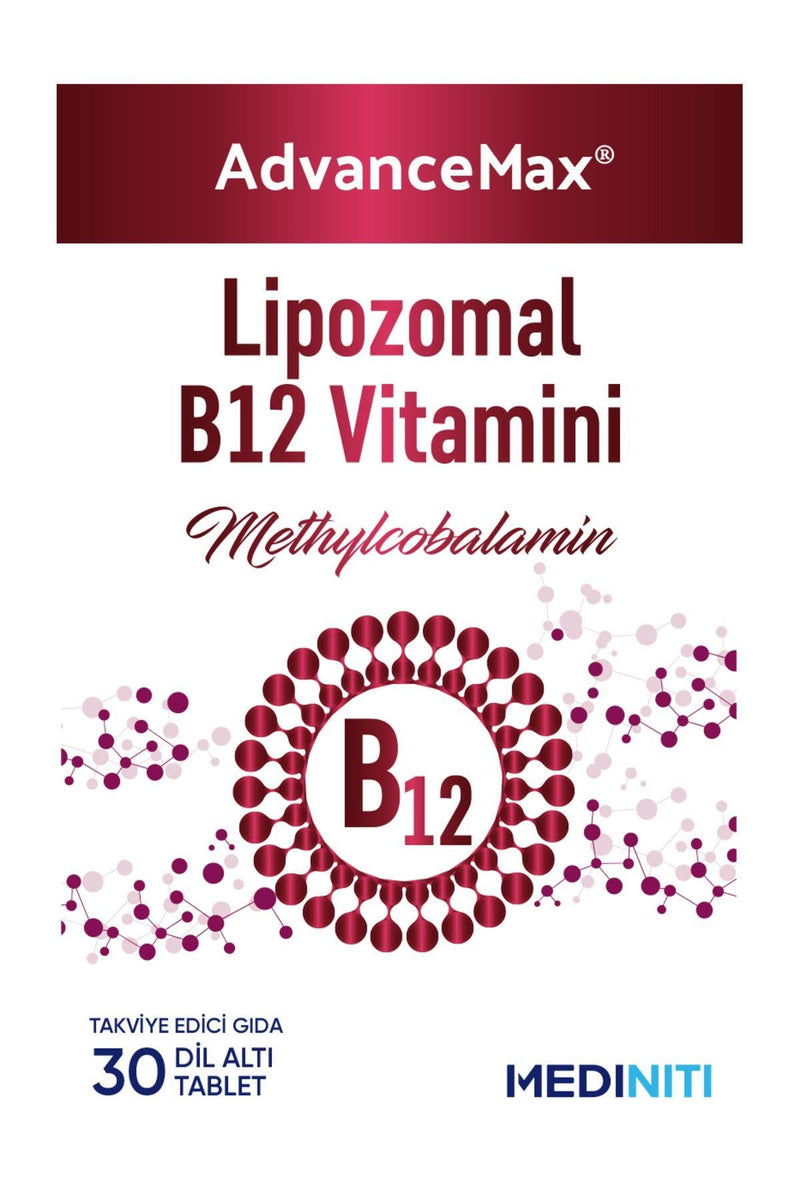 Advancemax Lipozomal B12 Vitamini 30 Dilaltı Tablet