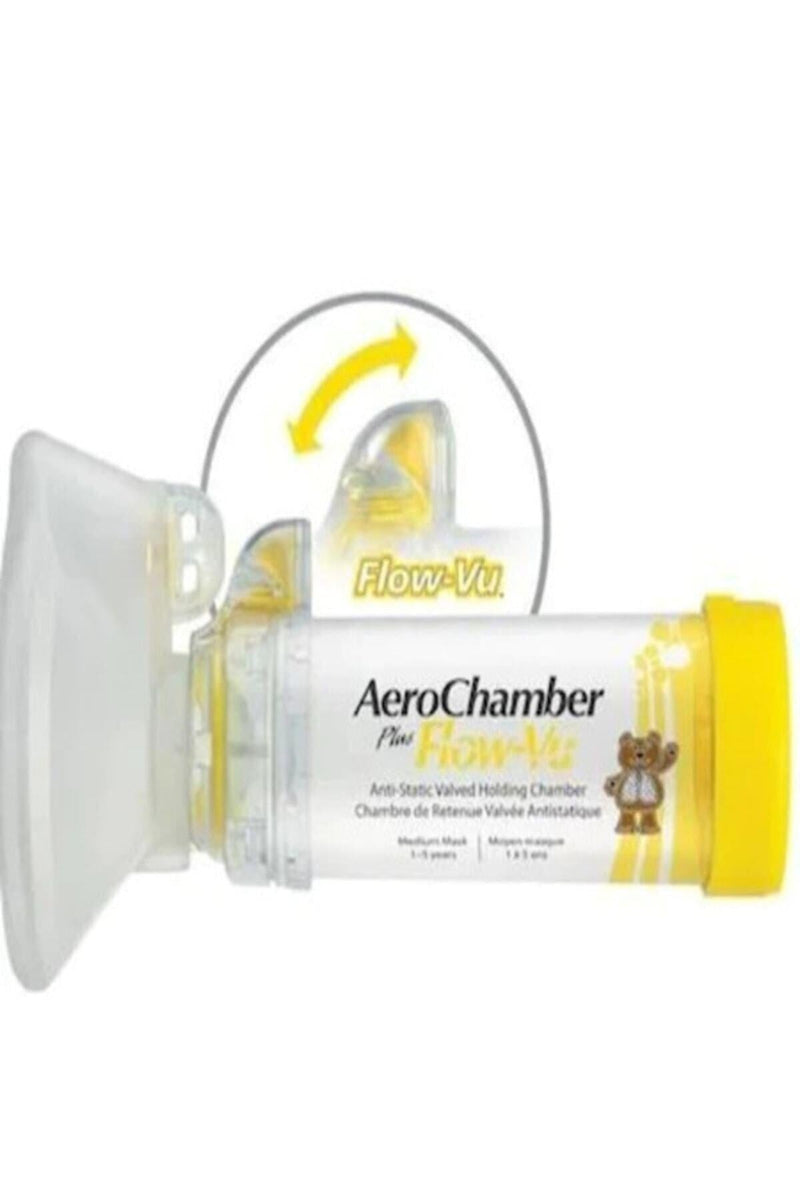 Aerochamber Sarı Flow-vu Chamber 1-5 Yaş