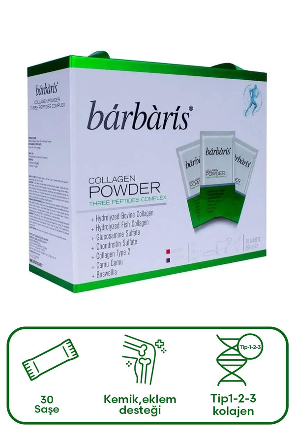 Barbaris Collagen Powder Three Peptides Complex 30 Saşe