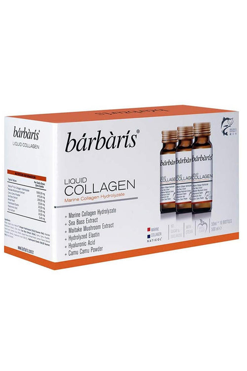 Barbaris Liquid Collagen (Kolajen) Takviyesi 50 ml 10 Adet