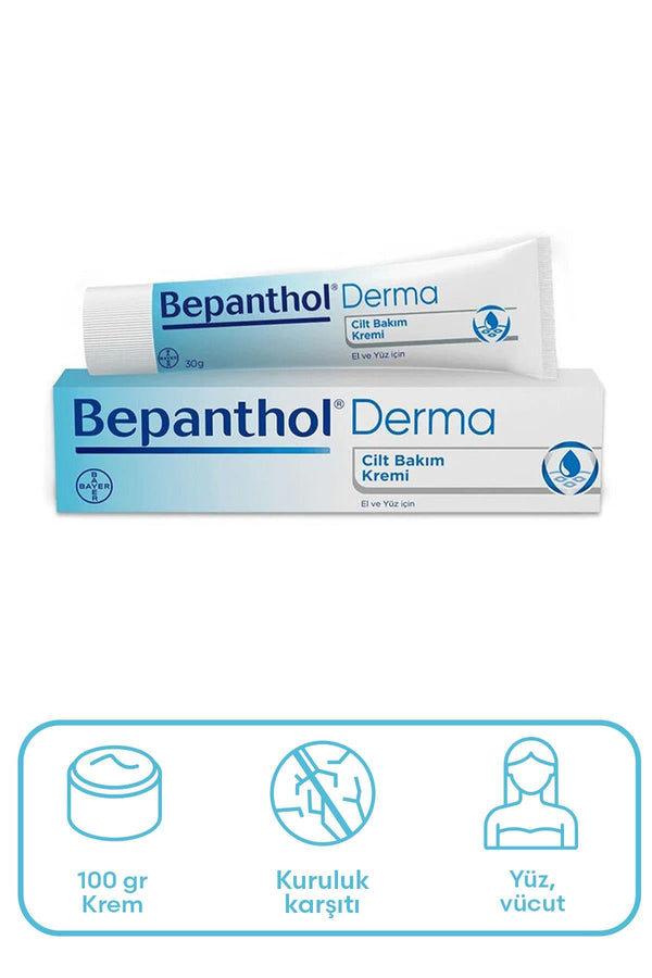 Bepanthol El ve Yüz İçin Nemlendirici Cilt Bakım Kremi 100 gr