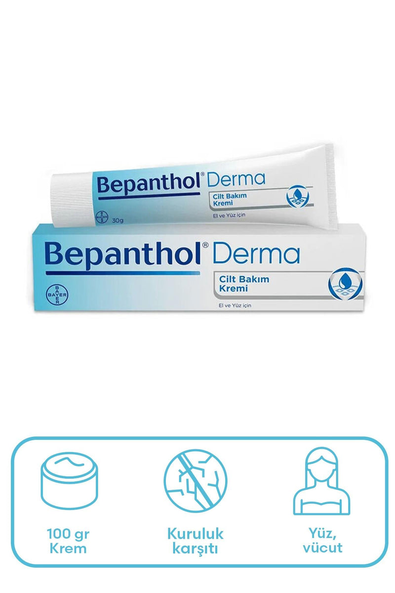 Bepanthol El ve Yüz İçin Nemlendirici Cilt Bakım Kremi 100 gr