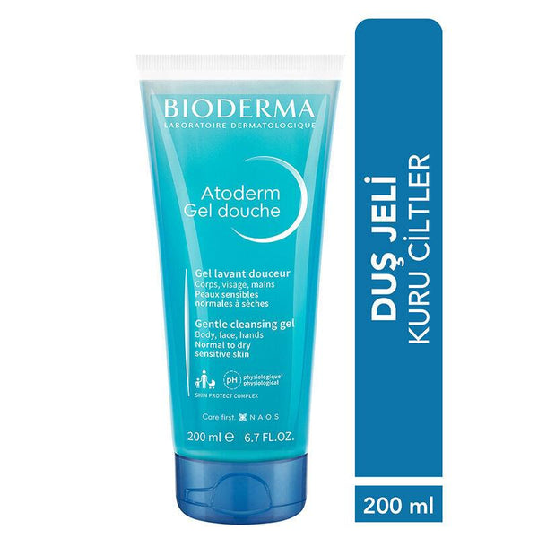 Bioderma Atoderm Shower Gel Kuru Ciltler için Nemlendirici Duş Jeli Yetişkin ve Çocuk 200 ml