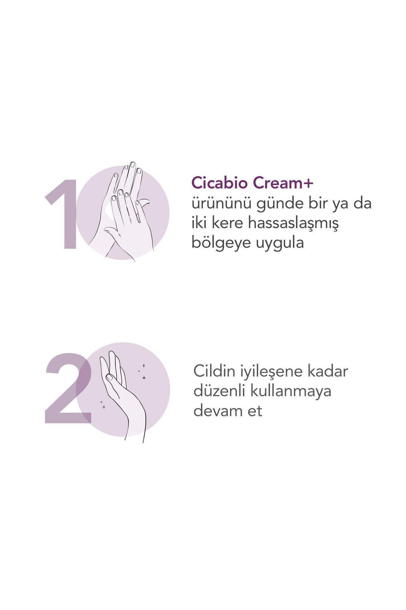 Bioderma Cicabio Cream+ Cilt Bariyeri Onarıcı Nemlendirici Yatıştırıcı Tüm Ciltler için Yüz Vücut Krem 40 ml