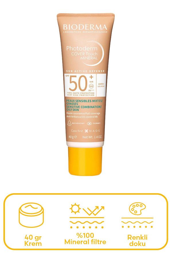 Bioderma Photoderm Cover Touch Mineral Spf50+ Very Light 40 gr