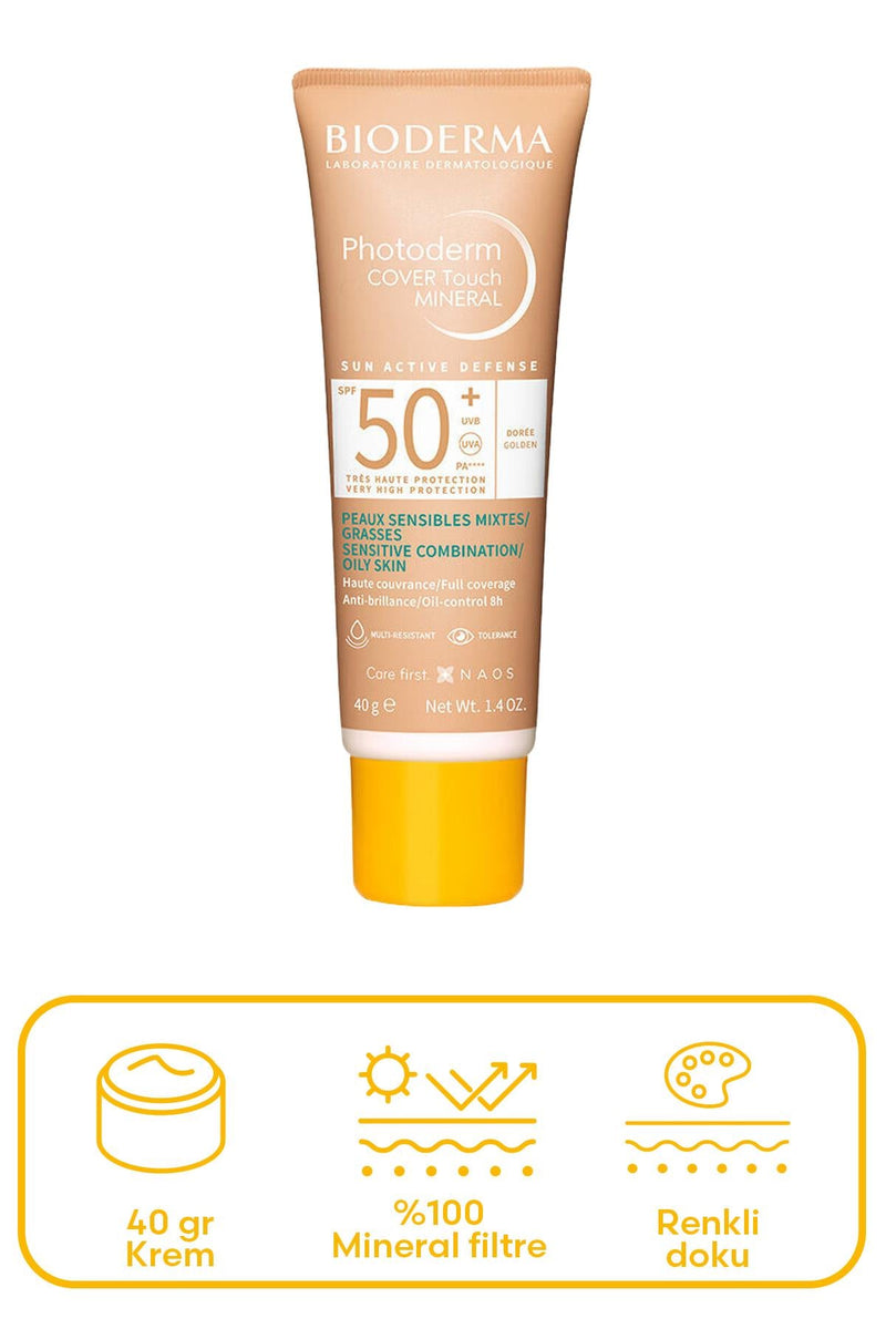 Bioderma Photoderm Cover Touch Mineral Spf50+ Very Light 40 gr