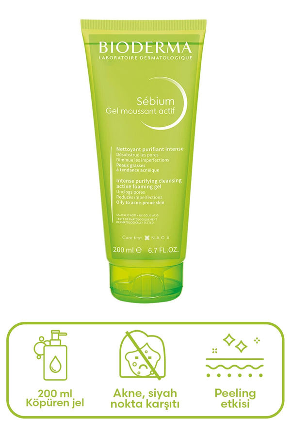 Bioderma Sebium Foaming Gel Active 200 ml