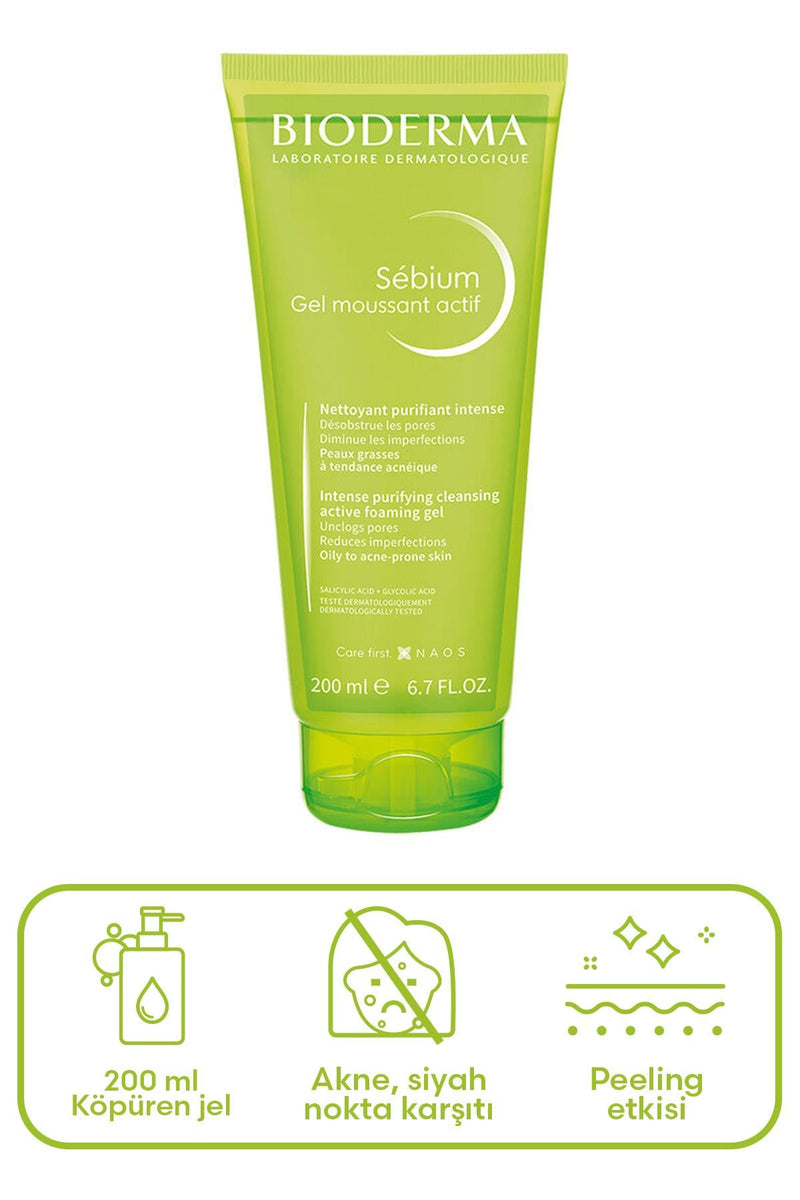 Bioderma Sebium Foaming Gel Active 200 ml