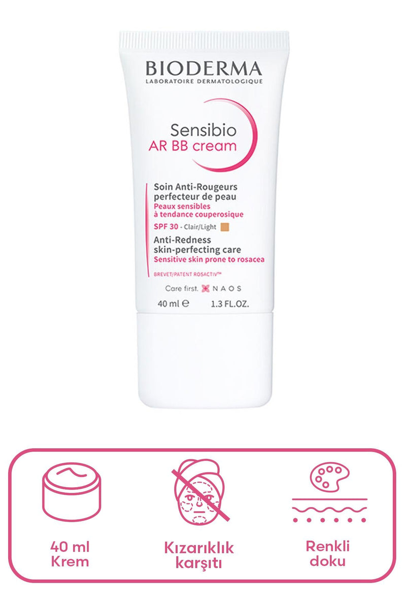 Bioderma Sensibio AR BB Cream Spf30 (Light) 40ml