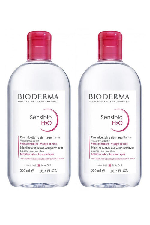 Bioderma Sensibio H2O Hassas Ciltler İçin Temizleme Suyu İkili Set 500 ml + 500 ml