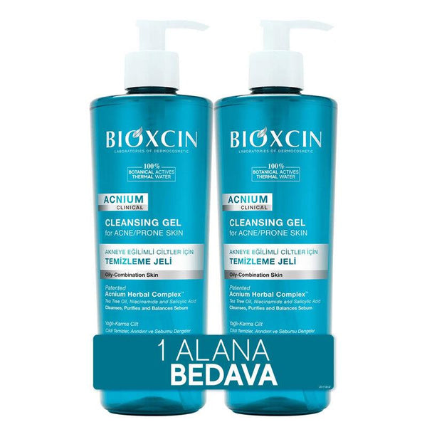 Bioxcin Acnium Sebum Dengeleyici Yüz Yıkama Jeli 1 ALANA 1 BEDAVA