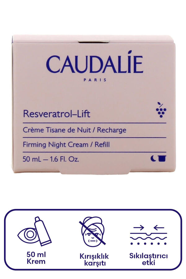 Caudalie Resveratrol Lift Sıkılaştırıcı Etkili Gece Bakım Kremi Refill 50 ml