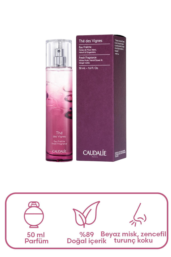 Caudalie The Des Vignes Beyaz Misk ve Zencefil Aromalı Vücut Kokusu 50 ml