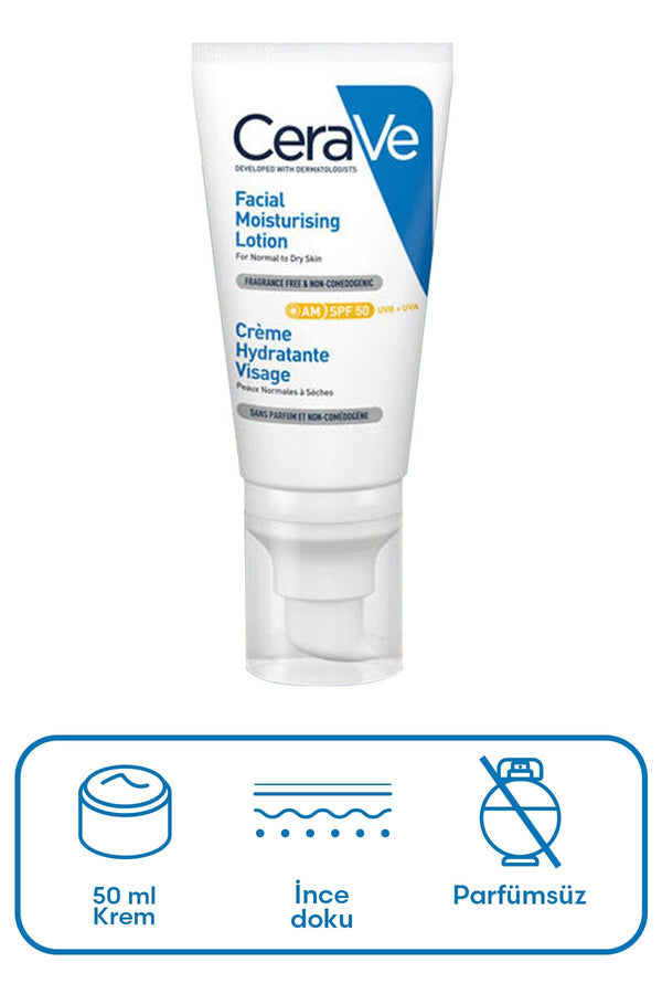 Cerave Yüz Kremi SPF 50 52 ml
