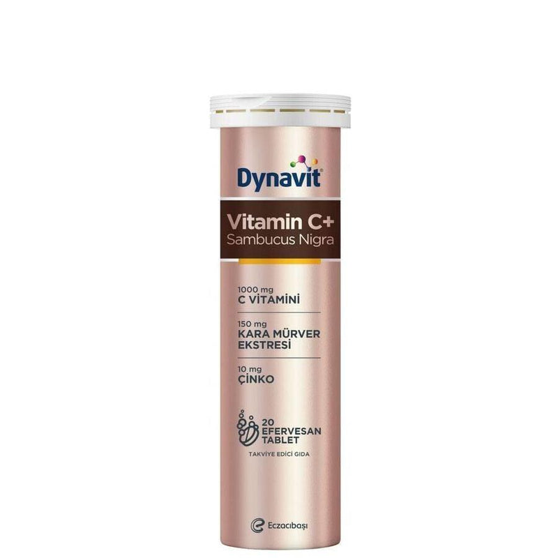 Dynavit Vitamin C+ Sambucus Nigra 20 Efervesan Tablet