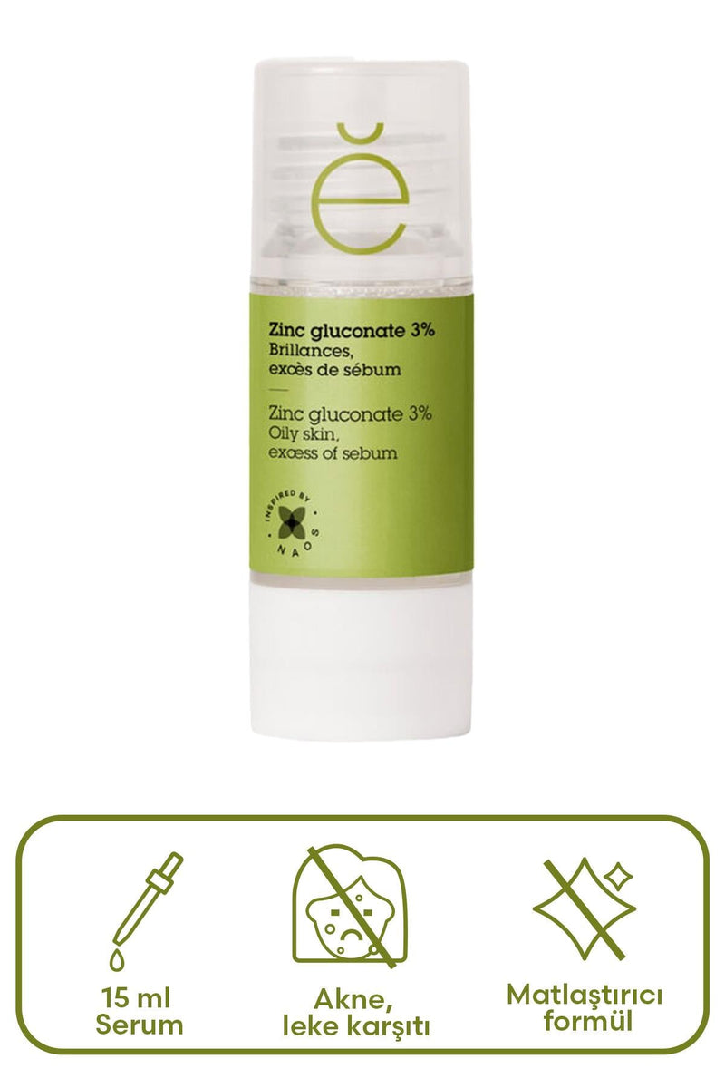 Etat Pur Pure Active Çinko Glukonat %3 Parlama Karşıtı Saf Konsantre Bakım 15 ml