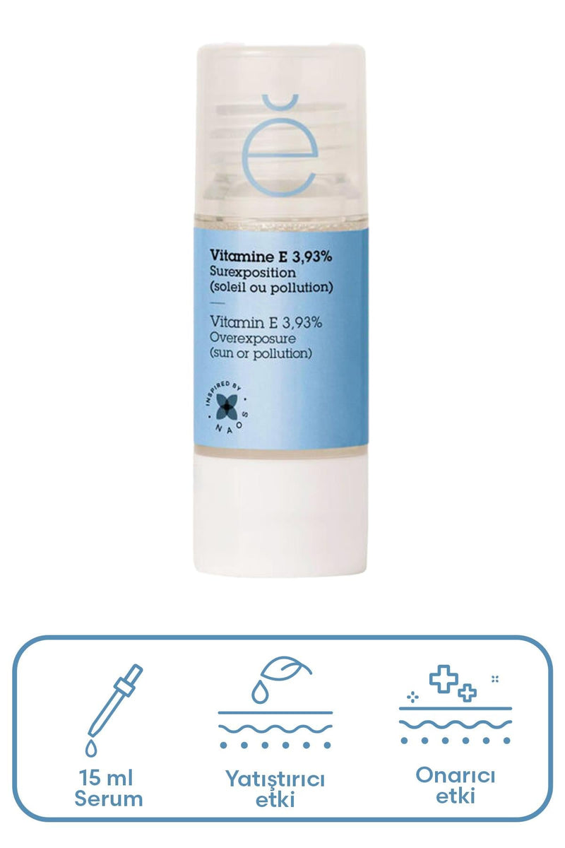 Etat Pur Pure Active E Vitamini %3-93 Antioksidan Etkili Saf Konsantre Bakım 15 ml