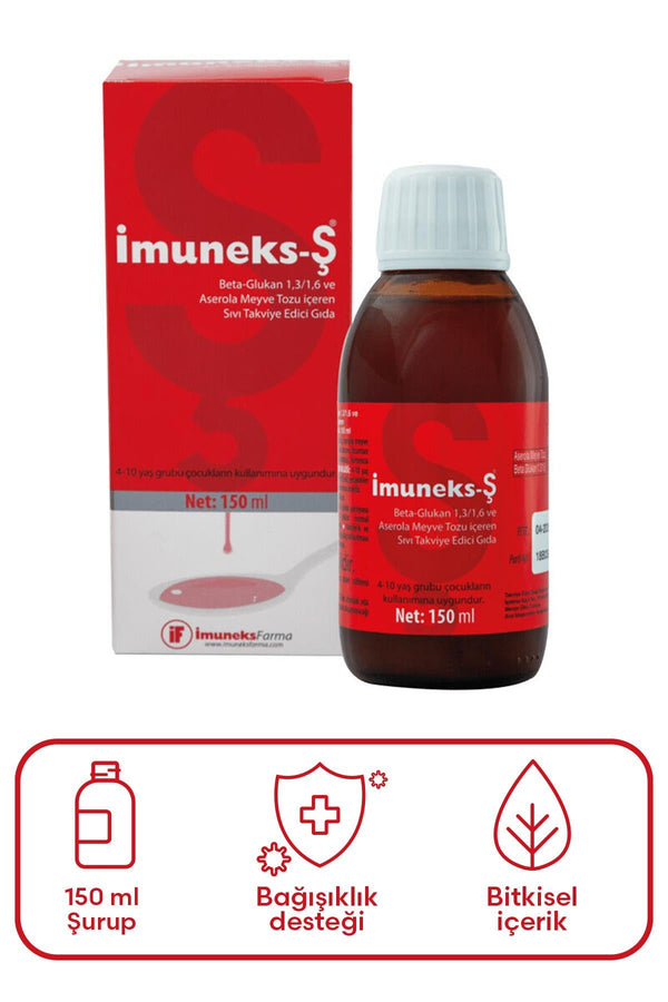İmuneks Takviye Edici Gıda Şurup 150 ml