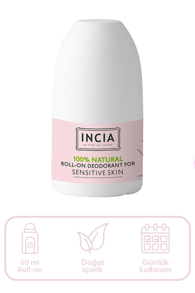 Incia Hassas Ciltler İçin Roll On Deodorant 50 ml