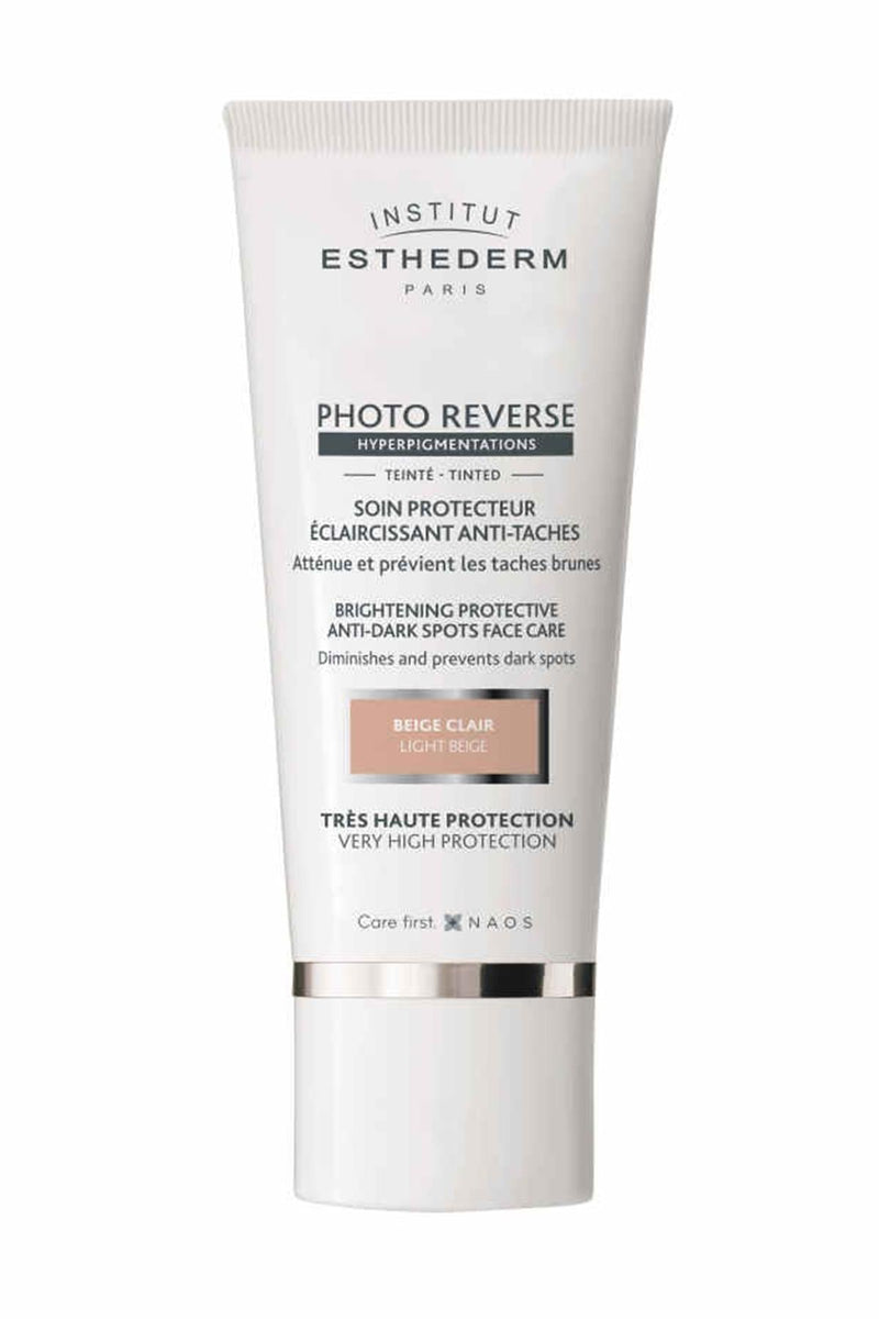 Institut Esthederm Photo Reverse SPF50+ Renkli Güneş Kremi Light Beige 50 ml