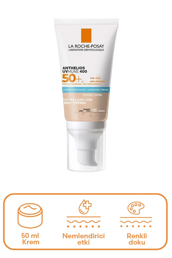 La Roche Posay Anthelios UVMune SPF50+ Nemlendirici Güneş Kremi 50 ml - Renkli
