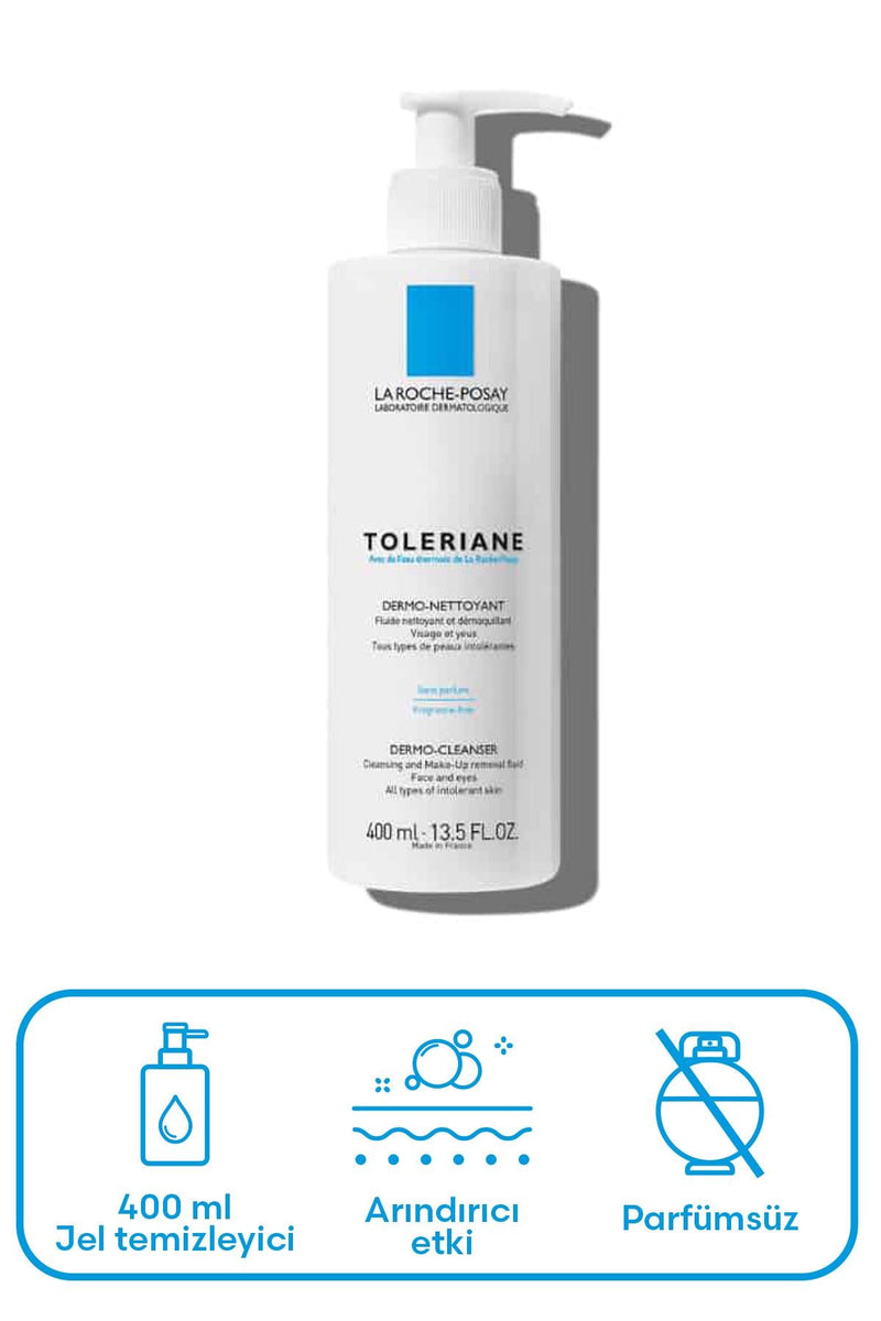 La Roche Posay Toleriane Caring Wash Kuru Ve Hassas Ciltler İçin Yüz Temizleme Jeli 400 ml