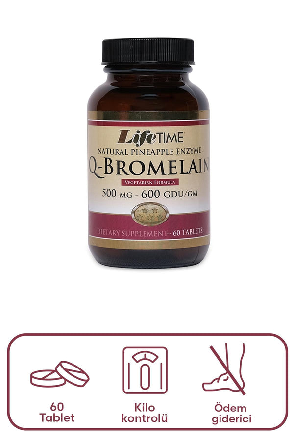 Lifetime Q-Bromelain 60 Tablets