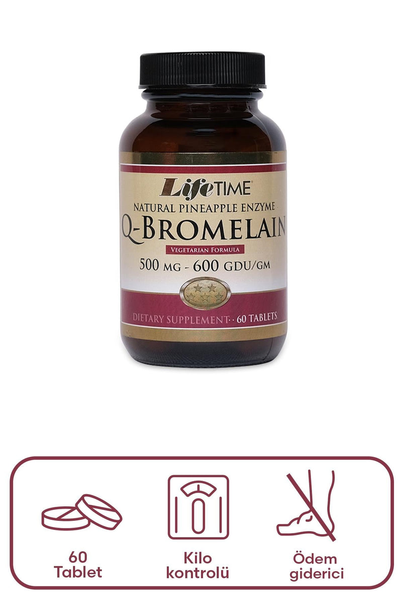 Lifetime Q-Bromelain 60 Tablets