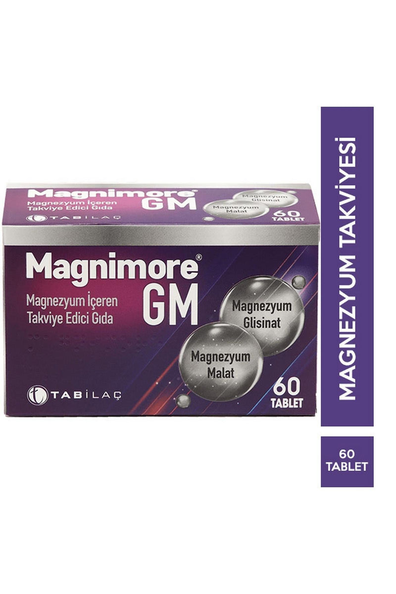 Magnimore Gm Magnezyum İçeren Takviye Edici Gıda 60 Tablet