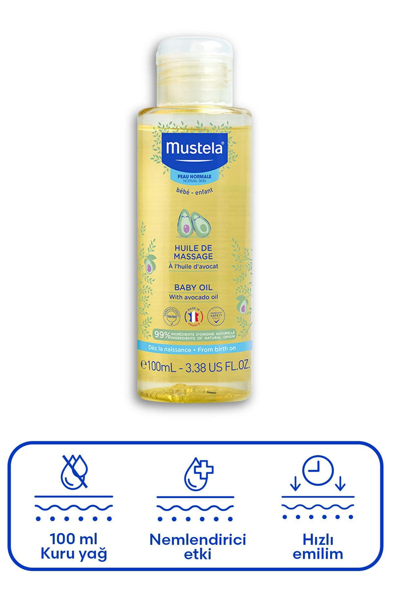 Mustela Bebek Bakım Masaj Yağı 100 ml