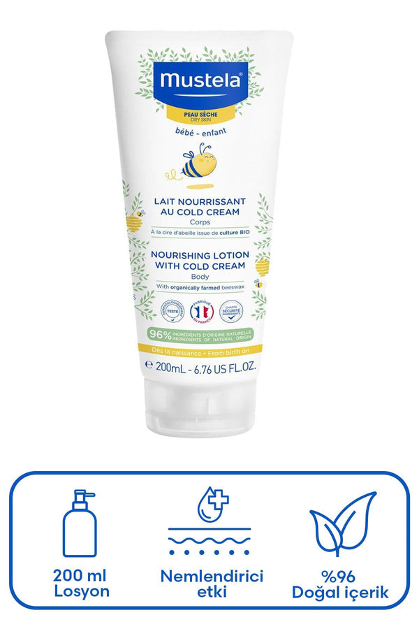 Mustela Cold Krem İçeren Besleyici Vücut Losyonu 200 ml