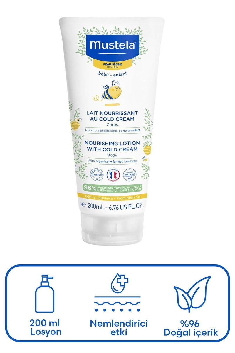 Mustela Cold Krem İçeren Besleyici Vücut Losyonu 200 ml