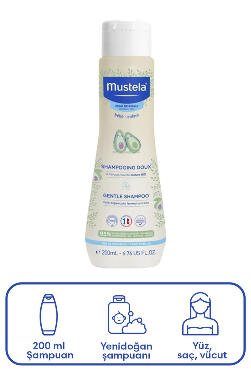 Mustela Gentle Göz Yakmayan Bebek Şampuanı 200 ml