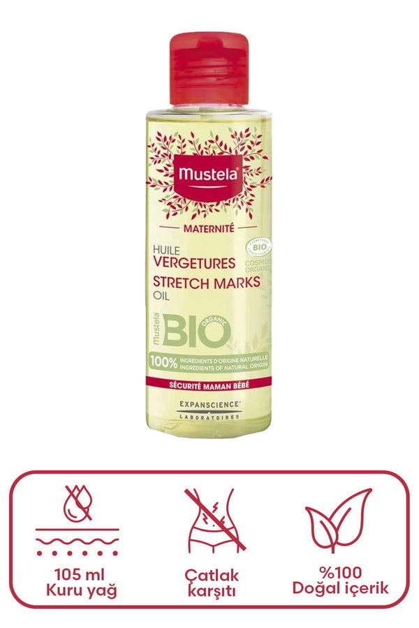 Mustela Maternite Stretch Marks Prevention Çatlak Yağı 105 ml