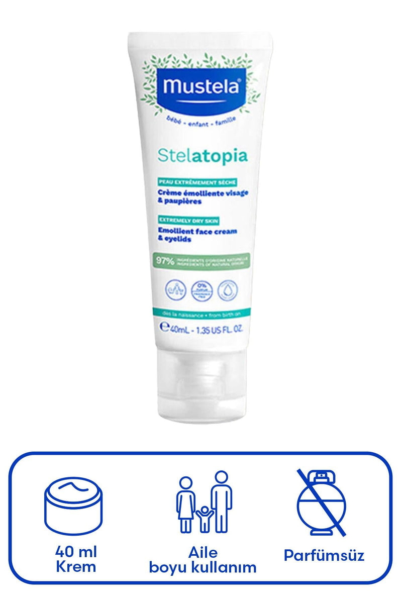 Mustela Stelatopia Emollient Face Cream Yüz Kremi 40 ml