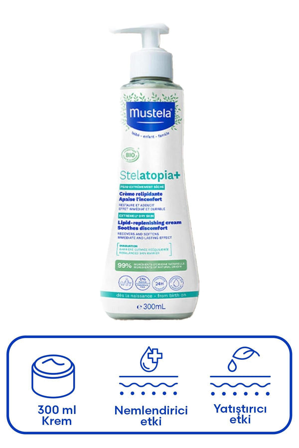 Mustela Stelatopia+ Lipid Replenishing Cream 300 ml