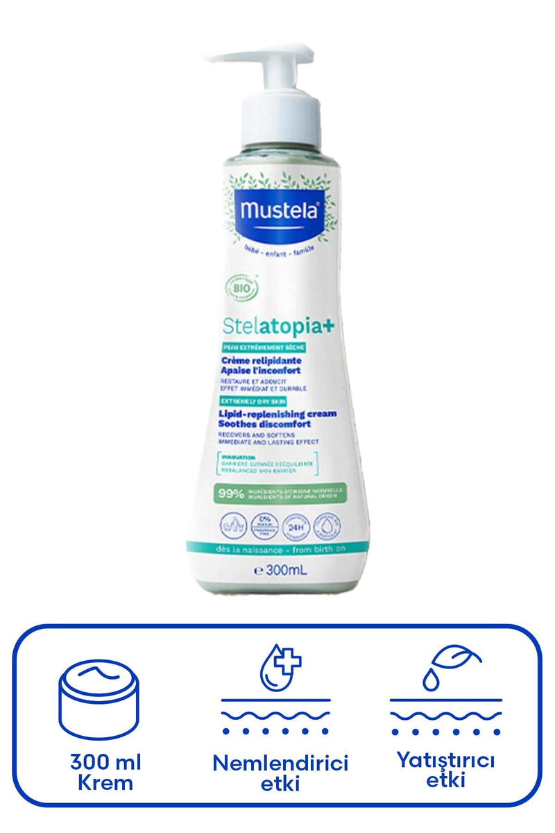 Mustela Stelatopia+ Lipid Replenishing Cream 300 ml