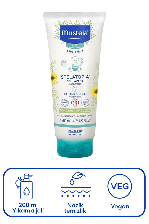 Mustela Stelatopia Temizleyici Jel 200 ml