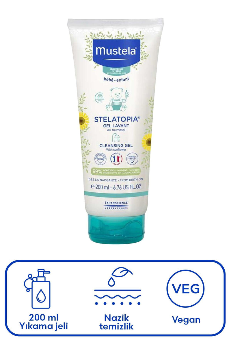 Mustela Stelatopia Temizleyici Jel 200 ml