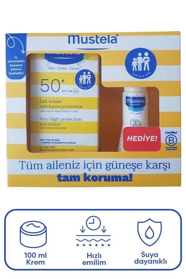 Mustela Very High Protection Sun Lotion Spf 50 100 ml + Hydra Bebe 50 ml