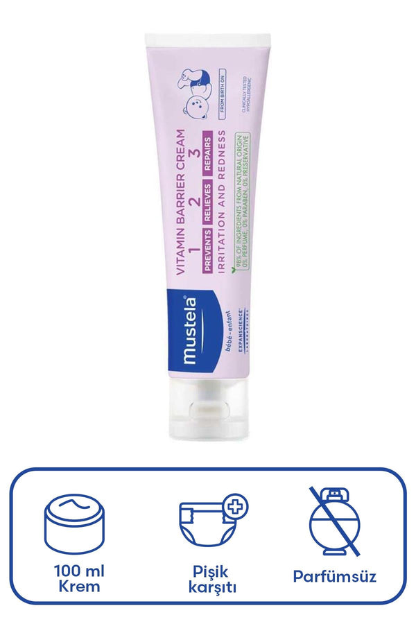 Mustela Vitamin Barrier 1-2-3 Cream 100 ml