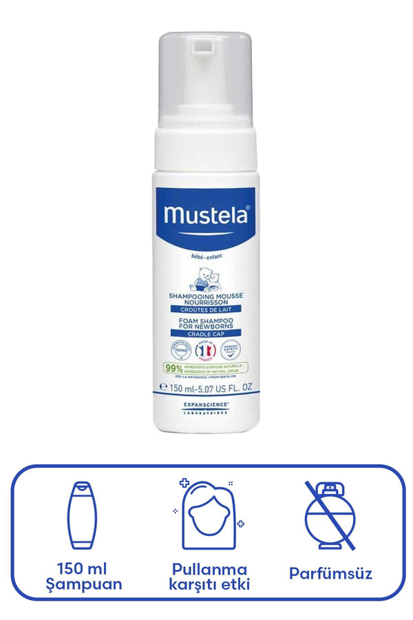 Mustela Yenidoğan Köpük Şampuanı 150 ml