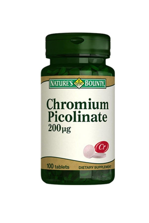 Natures Bounty Chromium Picolinate 200 mcg Takviye Edici Gıda 100 Tablet