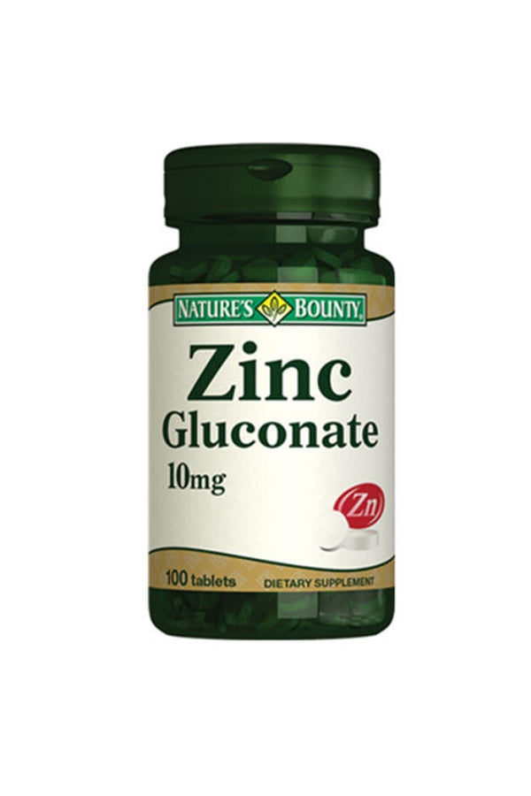 Natures Bounty Zinc Gluconate 10 Mg 100 Tablet