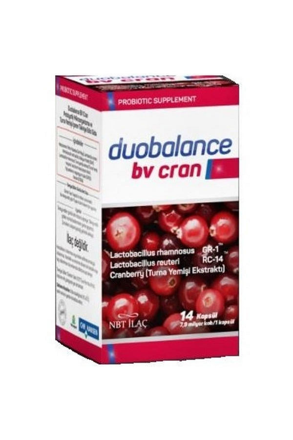 Nbt İlaç Duobalance Bv Cran Takviye Edici Gıda 14 Kapsül