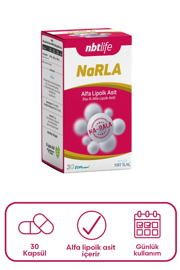 Nbt Life Narla Alfa Lipoik Asit Takviye Edici Gıda 30 Kapsül