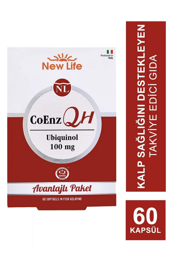 New Life Coenz Qh 100mg Takviye Edici Gıda 30 Kapsül