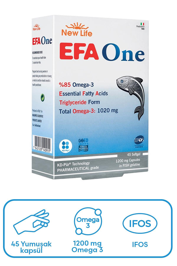 New Life EFA One Takviye Edici Gıda 45 Yumuşak Kapsül