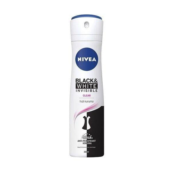 Nivea Black&White İnvisible Bayan Deodorant Sprey 150ml