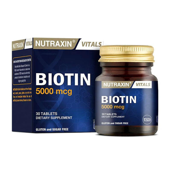 Nutraxin Biotin 5000 Mcg  30 Tablet